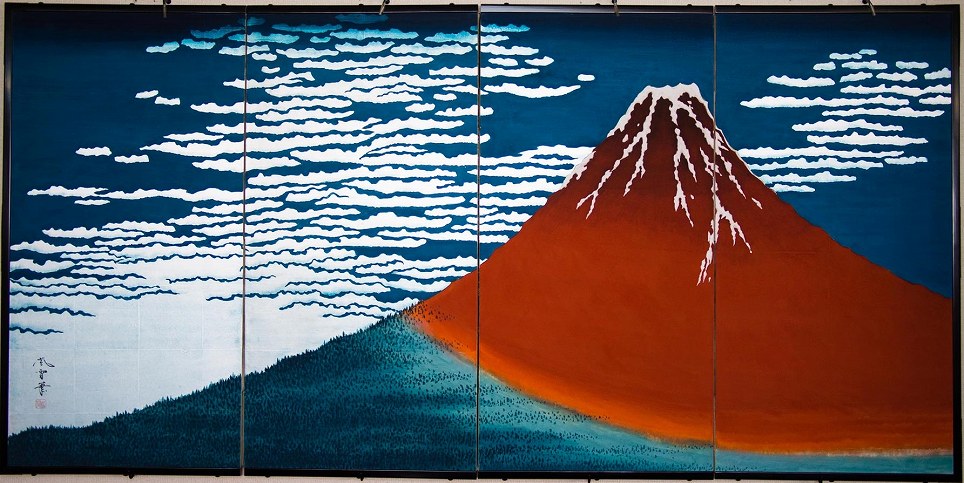 赤富士－Mt.Fuji in glory sun shine－
