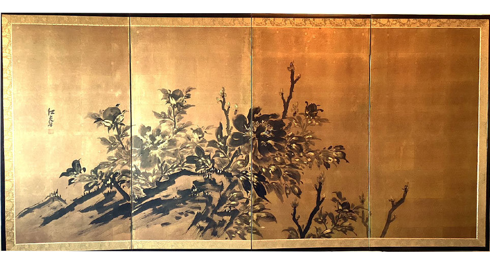 墨絵牡丹-Peony in black ink-