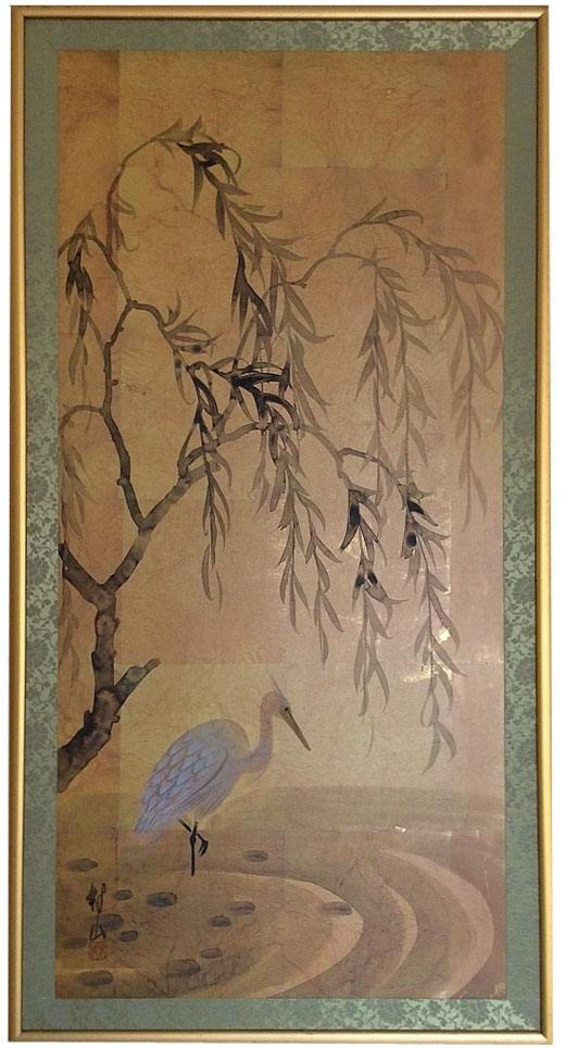 鷺－Willow and bird－