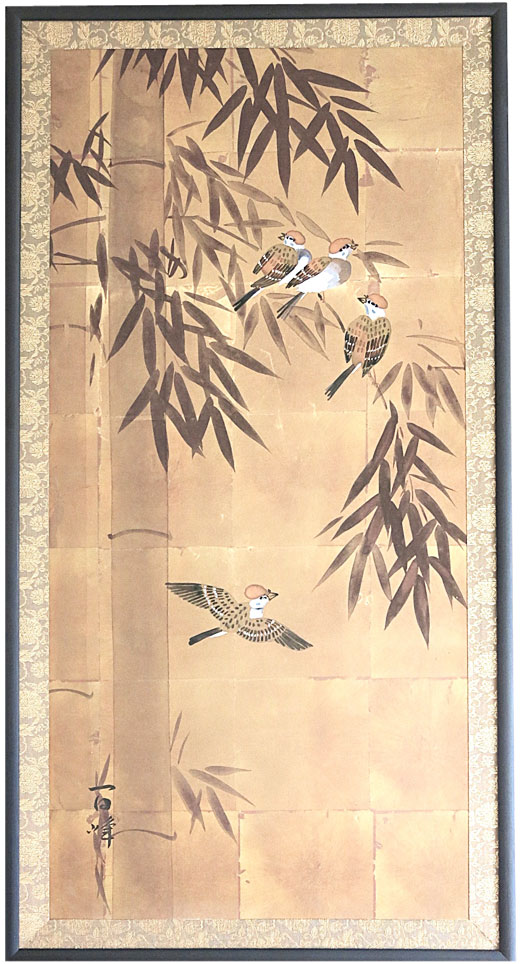 竹林に雀－Sparrows－