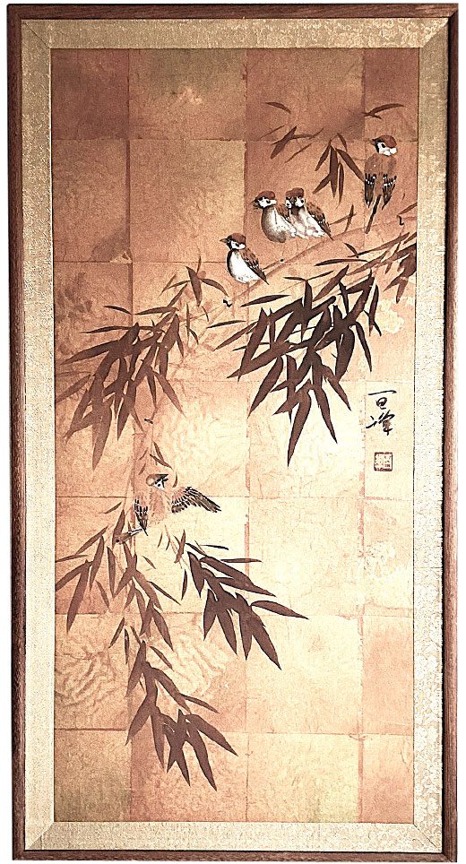 竹林に雀－Sparrows－